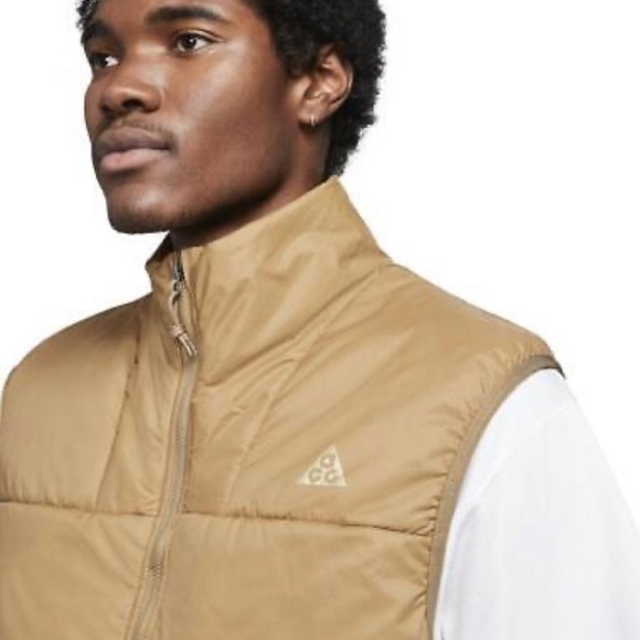 NIKE ACG Rope de Dope Men’s Insulated Packable Vest Golden Beige L Large - Picture 3 of 14
